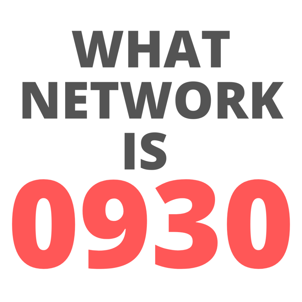 popular prefix what network is 0930