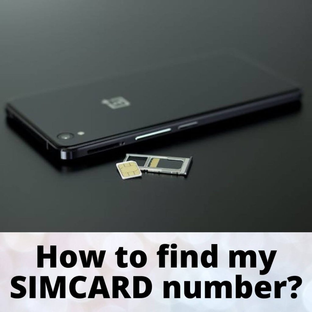 How to find my SIMCARD number