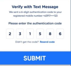 Verify with text message